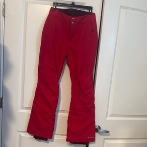 Columbia Vibrant Red Winter Pants